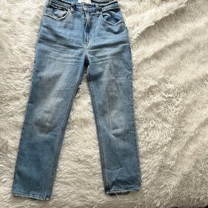 Abercrombie ankle straight ultra high rise